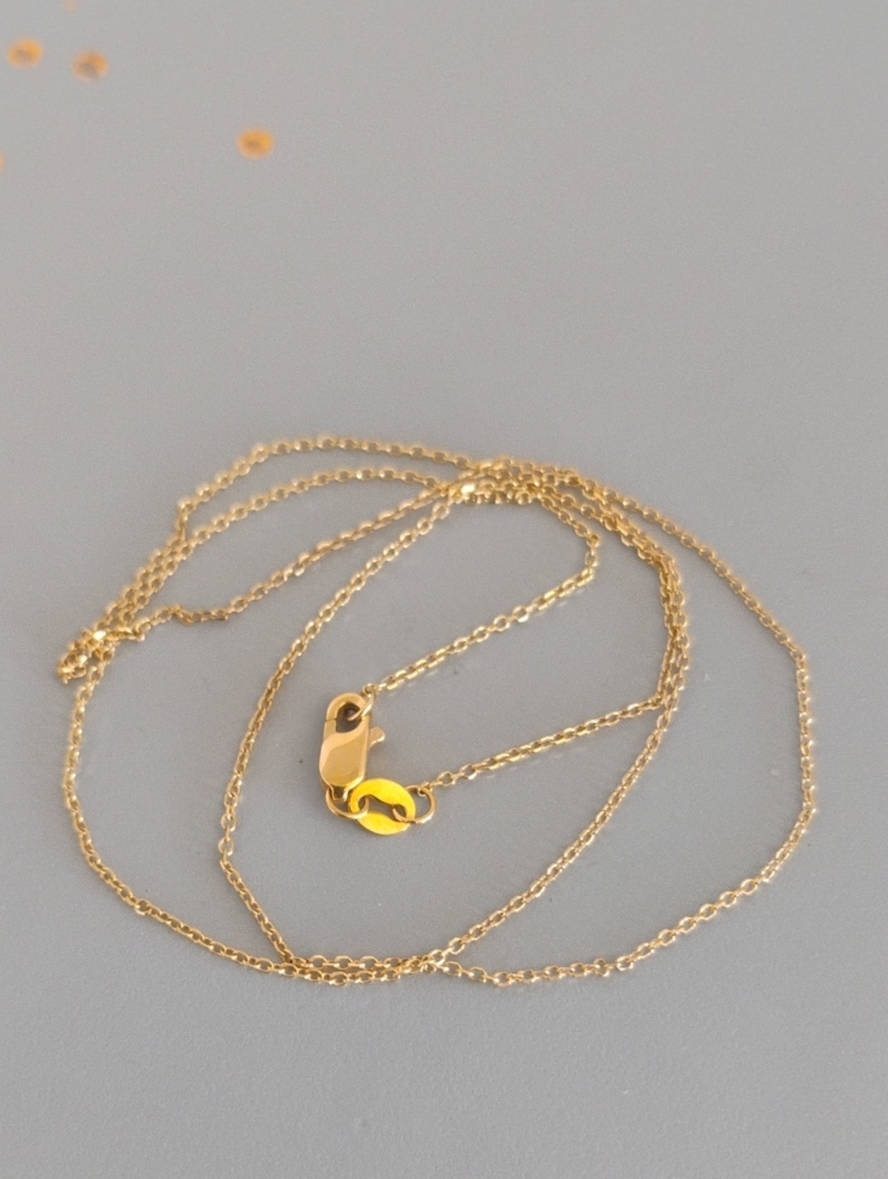 High Polished 14 K Gold Necklace